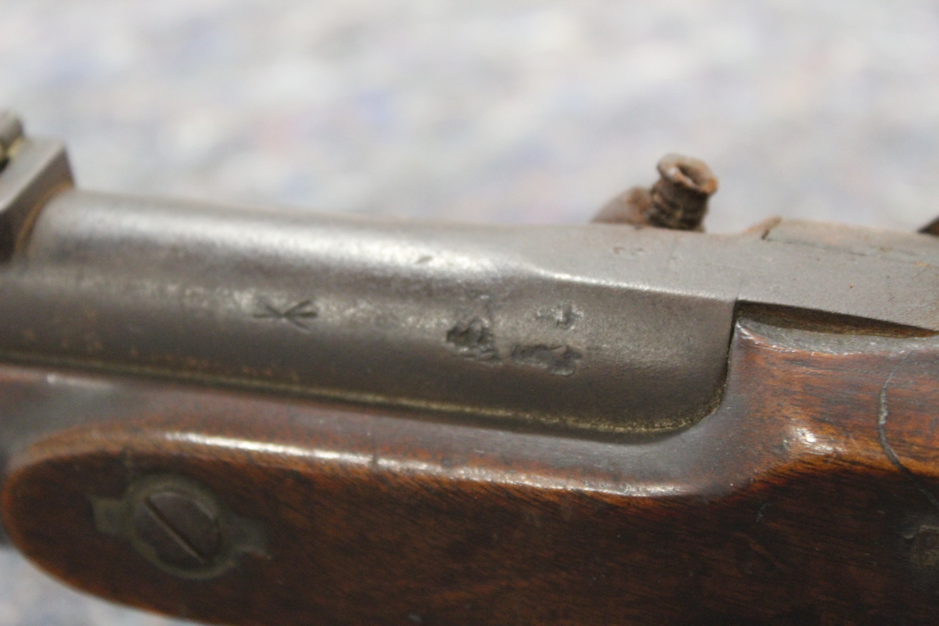 (S58) .577 Tower Enfield percussion smooth bore musket, 38½ ins barrel with blade and ramp sights - Image 10 of 11