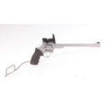 (S1) .357 (Mag) Taurus long barrel double action revolver, 12 ins stainless steel barrel with