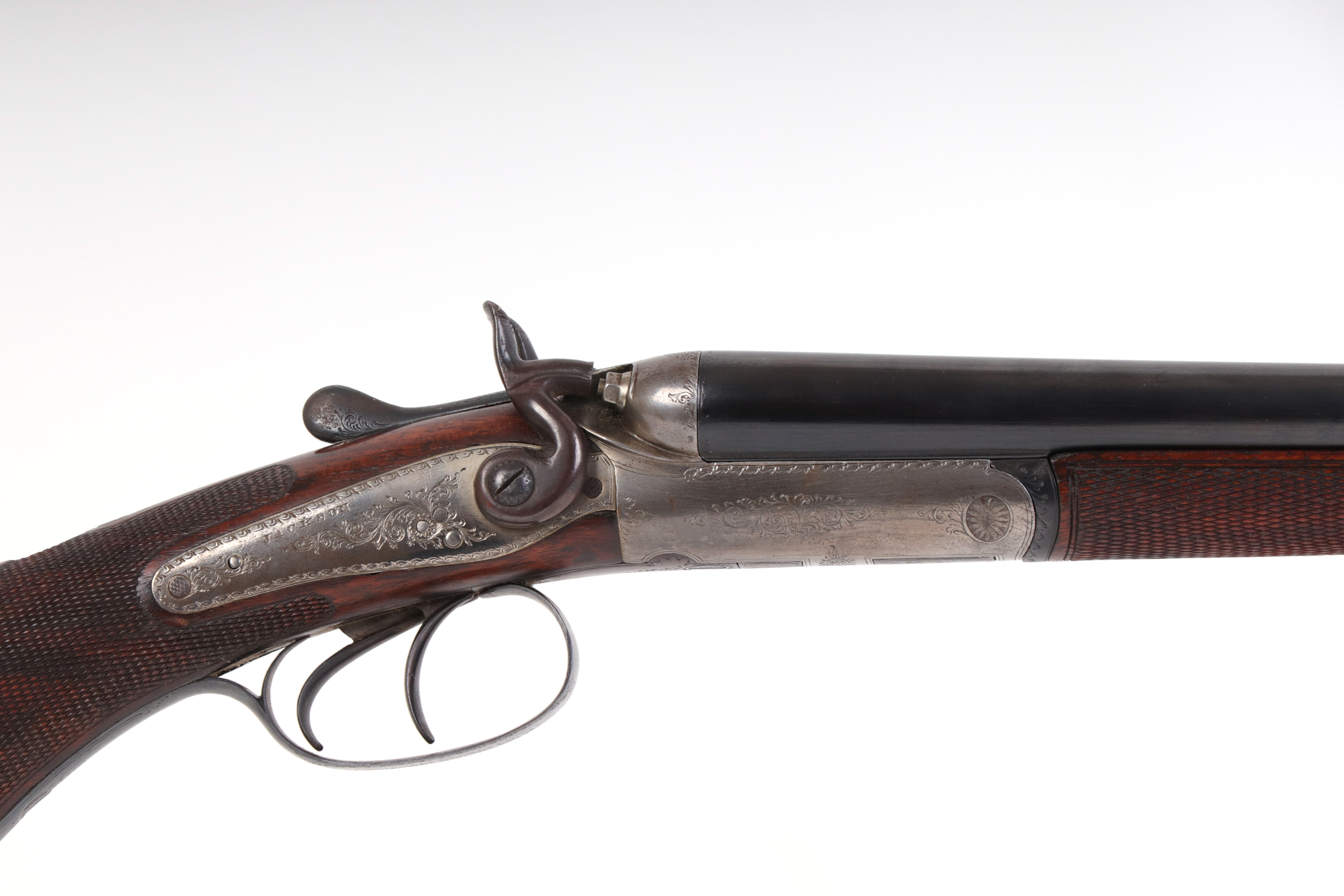 (S2) .410 double hammer gun by Jackson, 28 ins barrels (London black powder proof), the top rib with - Image 2 of 2