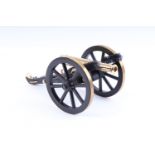 (S1) .50 cal Ardessa deluxe muzzle loading cannon, 6 ins barrel (black powder only), black lacquered