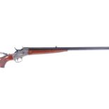 (S1) .45-70 Pedersoli Rolling Block Long Range Creedmoor rifle, 30 ins black octagonal barrel,