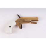 (S1) .31 Ardesa percussion Vest Pocket Derringer, 2¼ ins sighted brass barrel (smooth bore, black