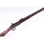 (S58) .577 Tower Enfield percussion smooth bore musket, 38½ ins barrel with blade and ramp sights