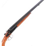 (S2) 12 bore Baikal double hammer gun, 28 ins barrels, ¾ & ¾, 2¾ ins chambers, black action with