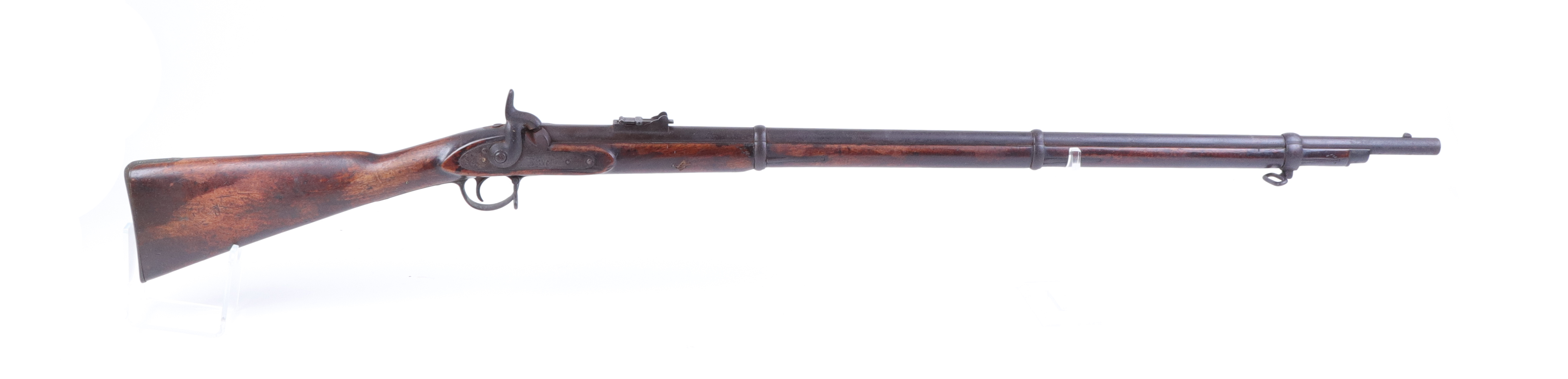 (S58) .577 Tower Enfield percussion smooth bore musket, 38½ ins barrel with blade and ramp sights - Image 3 of 11