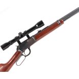 (S1) .22 Winchester Model 9422, lever action, tube magazine, 20 ins barrel, original iron sights,