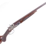 (S2) 12 bore Pedersoli 'La Bohemienne' double hammer gun, 28 ins matt brown multi choke barrels (½ &