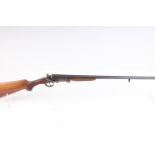 (S2) .410 Sarasqueta double semi hammer, 27½ ins barrels, folding sidelever action with colour,