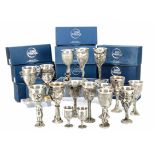 Royal Selangor Pewter Goblets Lord of The Rings, a collection of heavy pewter goblets all