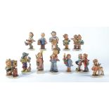 Eight Goebel Hummel figures, comprising 'Christmas Song' no.343, 'The Photographer' no.178, '