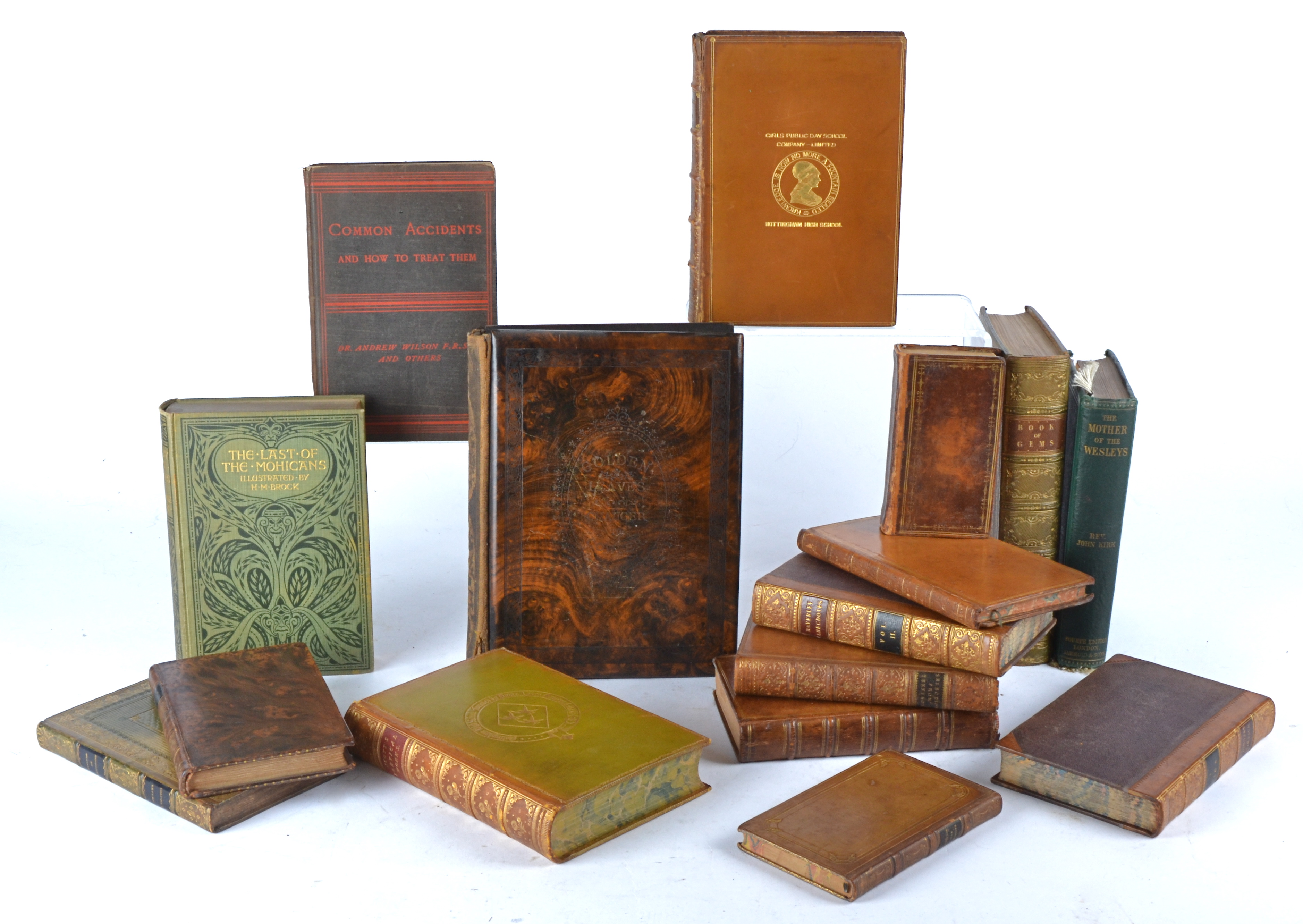 A quantity of antiquarian books to include a Georgian poetical volume 'Shipwreck a poem in three