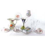 A small group of Cath Kidston designed Queens china, a Poole Pottery vase with factory stamp and