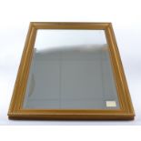 Three contemporary silvered full length mirrors of rectangular form, 120cm x 20cm, together with a