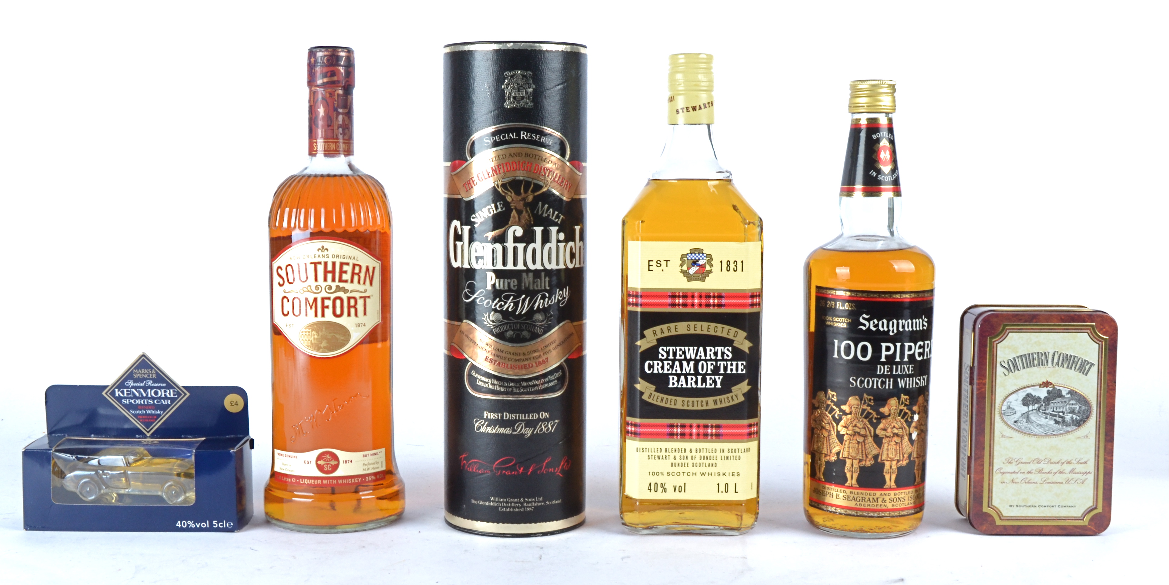 Six bottles of Whisky, comprising a bottle of Glenfiddich Special Reserve Pure Malt Scotch Whisky in - Image 3 of 3