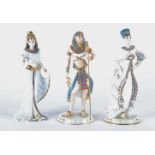 Three Wedgwood limited edition figures from the 'Legends of the Nile' collection, comprising '