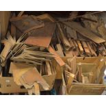 An extensive collection of timber off cuts trimmings and spare parts, for wood furniture restoration