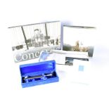 An assortment of Concorde related items, to include a published book, three 2033 diaries, papers,