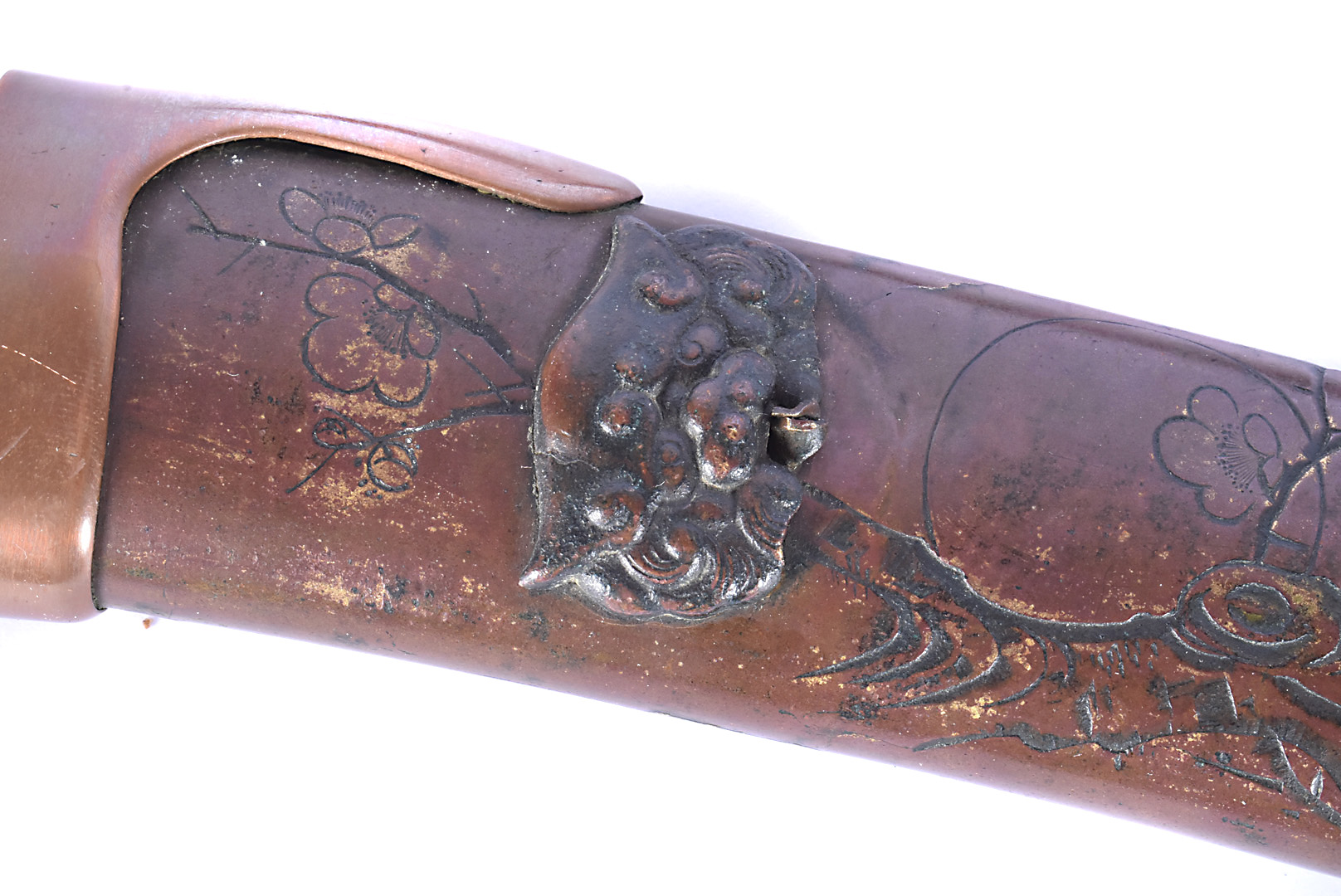A Meiji Period one piece Tanto, having oil tempered blade, 22cm, having two Horimono of male - Image 8 of 8