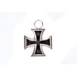 An Imperial German Iron Cross 2nd class, ring marked SW for Sy-Wagner, white metal outer with