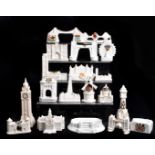 A group of 19 crested buildings and landmarks, to include Albert Memorial Tower, Blackpool Tower,