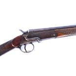 An E West & Son of Retford .410 single shot shotgun, serial 103, with cross hatched design to the