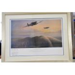 A signed WWII print, Signed print, R6644: The Invisible Thread, from a painting Mark