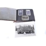 A WWII period German black and white photograph album, containing numerous black and white images of