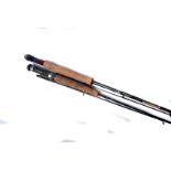 The Masterline Challenge 9'6'' carbon two piece rod, together with a Fuji FPS-16 two piece rod, a