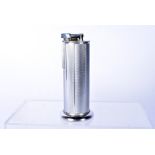 A Parker Roller Beacon table lighter, the white metal lighter with engine turned design, Patent no.
