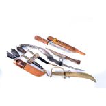 A selection of British and overseas knives, to include Jack Knives, a Kukri, ceremonial and more (