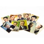 Nestle Stars of the Silver Screen Trading Cards, ten of the large size (4 ½" by 6 ¼") Nestle cards