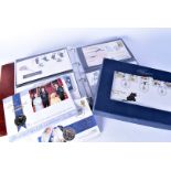 A collection of 1980s and later FDCs, some signed, together with two Commemorative coin covers, a