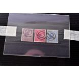 A set of three Edward VII high value stamps, comprising two shillings & Six Pence, Five Shillings