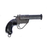A Deactivated British Enfield No.1 MkV Flare Pistol, broad arrow stamped, serial 5584, 1''