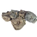 A collection of five PPSh-41 drum magazine pouches, canvas construction some having markings (5)