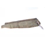 Five WWII era ZB26 or 30 Machine Gun covers, the canvas covers having leather straps (5)