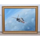 Watson, three oil on boards, depicting various military planes,