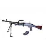 A Deactivated Bren MkIII .303 Light Machine Gun, dated 1954, with 22'' barrel, serial no.LB54869,