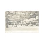 Railway postcards, PP Bognor Station interior, 1907 (1), LNWR Series and others (6), with later
