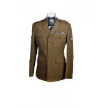 A Men's No.2 Dress uniform jacket, with ribbons to the chest and badges to the sleeves