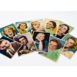 Nestle Stars of the Silver Screen Trading Cards, ten of the large size (4 ½" by 6 ¼") Nestle cards