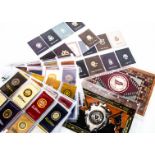 American Tobacco Silk and Leather Issues, College Seals M130/144 and 72 colour and design variations
