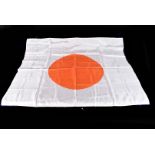 A WWII silk Japanese Flag of The Rising Sun, approx. 90cm x 69cm