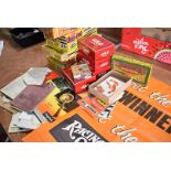 A collection of advertising items, to include Pain's Fireworks Outdoor box, Guinness Postcards,