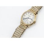 A c1960s Rotary Maximus mid-sized 9ct gold cased gentleman's wristwatch, 28mm, appears to run, on