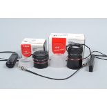 Canon Accessories, comprising Canon Loupe 8x and Loupe 4x, both with soft cases, eyecups, hoods,