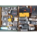 Two Trays of Kodak Cine Cameras, including Kodak Zoom 8 Automatic, Automatic Turret Camera f/1.9,