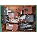 8mm Cine Cameras, including a Kodak BB Junior 16mm, Eumig 8mm, Kodak 8 (2), Prinz Cavalier, Jub U8,