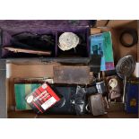 Photographic Accessories and Parts, including a Graflex Cut Film Magazine, a 14 x 9cm mahogany-
