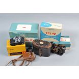 Cameras and Accessories, a Kodak Retinette 1A 35mm viewfinder camera with maker's box and ERC, a
